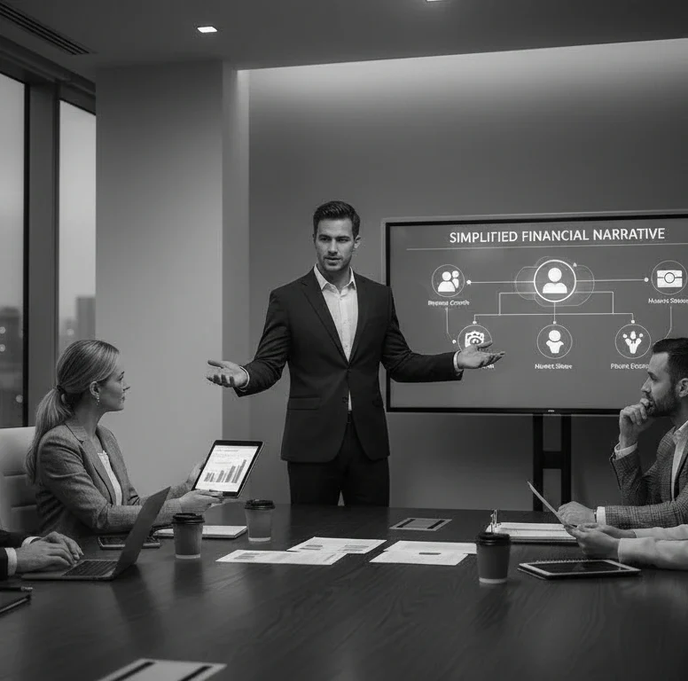 Learn how to communicate financial story to clients in a clear, structured, and compelling way without confusion. Build trust and improve decision-making.