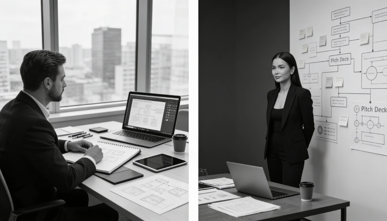 Difference Between Pitch Deck Designers and Pitch Deck Strategists